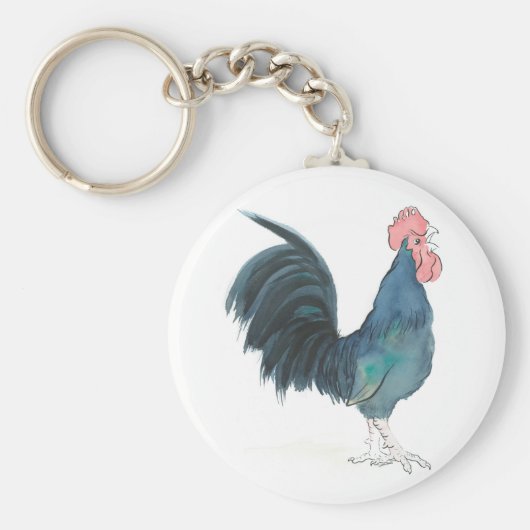 Cock-a-doedle-doo-haanhaak sleutelhanger (Voorkant)