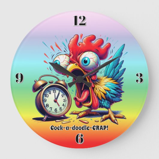 Cock-a-doodle-CRAP! Grote Klok (Voorkant)