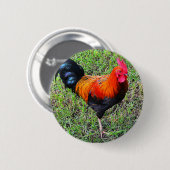 Cock-A-Doodle-Do Ronde Button 5,7 Cm (Voorkant /achterkant)