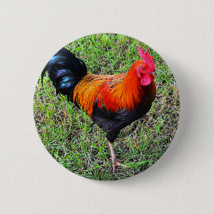 Cock-A-Doodle-Do Ronde Button 5,7 Cm