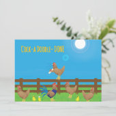 Cock-a doodle DONE Graduation Kaart (Staand voorkant)