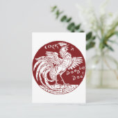 Cock-a-Doodle-Doo Briefkaart (Staand voorkant)