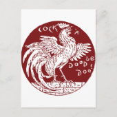 Cock-a-Doodle-Doo Briefkaart (Voorkant)