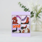 Cock-A-Doodle-Doo! Briefkaart (Staand voorkant)