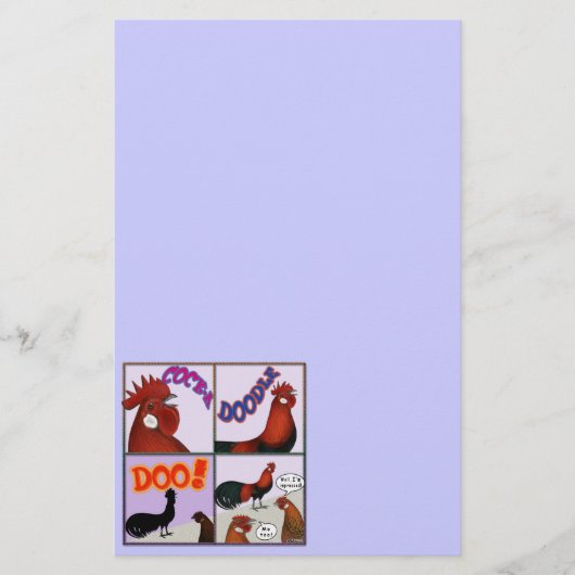 Cock-A-Doodle-Doo! Briefpapier (Voorkant)