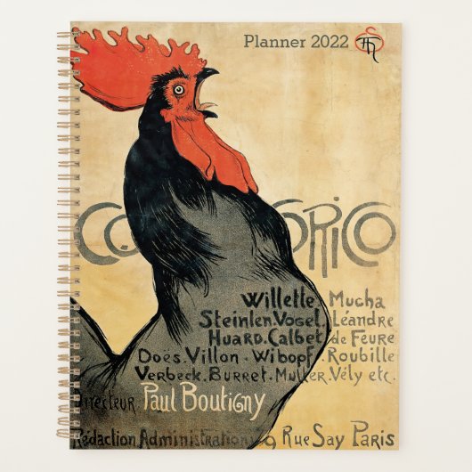 Cock-a-Doodle Doo, Rooster, Chicken, Poster Art Planner (Voorkant)