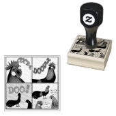 Cock-A-Doodle-Doo! Rubberstempel (Gestempeld)
