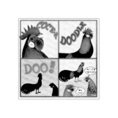 Cock-A-Doodle-Doo! Rubberstempel (Afrduk)