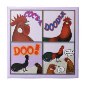 Cock-A-Doodle-Doo! Tegeltje (Voorkant)