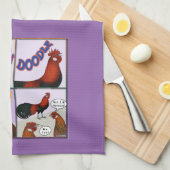Cock-A-Doodle-Doo! Theedoek (Quarter Fold)