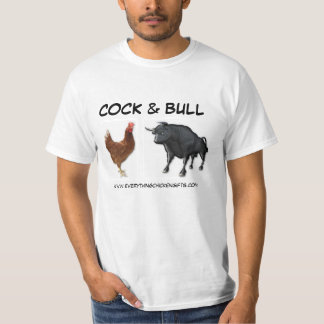 "COCK & BULL" Hilarious T's van Alles CHIcKEN! T-shirt