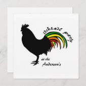 Cock-Tail-partijuitnodiging Kaart (Voorkant / Achterkant)