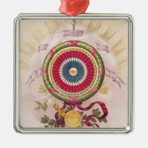 Cockade, embleem van 1848 metalen ornament