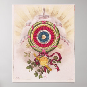 Cockade, embleem van 1848 poster