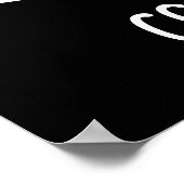 Cockadoodle Funny Cockatkatau Pun Dark BG Poster (Hoek)