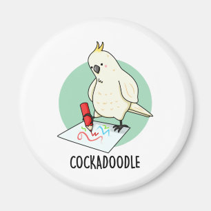 Cockadoodle Grappige Kaketoe Pun Magneet
