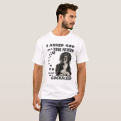 Cockalier Spaniel Quote Mom Dad Print, Cocker Cava T-shirt (Voorkant volledig)