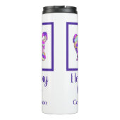 Cockapo Leuke Hond Silhouet PaarsPY&B Thermosbeker (Achterkant)