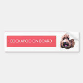 Cockapoo aan boord van de bumpersticker (Voorkant)