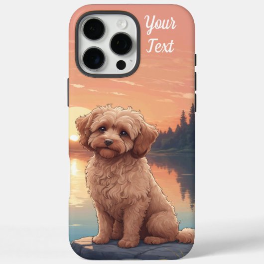 Cockapoo aan het meer Case-Mate iPhone case (Achterkant)
