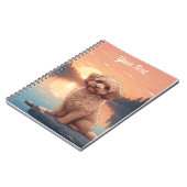 Cockapoo aan het meer notitieboek (Linkerzijde)