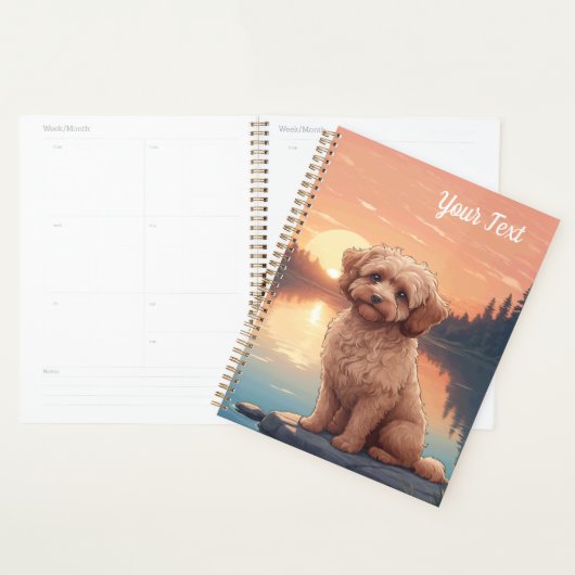 Cockapoo aan het meer planner (Display)