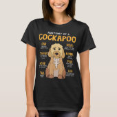 Cockapoo Anatomy Funny Dog Ma Pap Cute Gift T-Shi T-shirt (Voorkant)