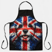 Cockapoo Apron Union Jack British Dog Gift Schort (Voorkant)