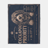 Cockapoo auto deken Funny Dog reis cadeau (Voorkant)