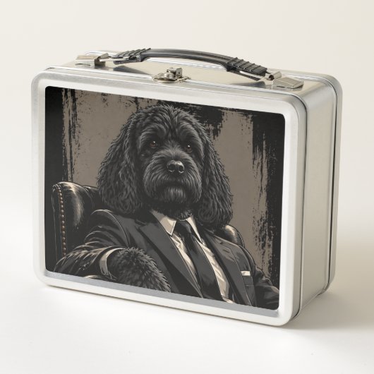 Cockapoo Baas Hond Lunchbox – Vintage Stijl (Voorkant)
