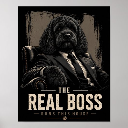 Cockapoo Baas Muur Kunst Poster (Voorkant)