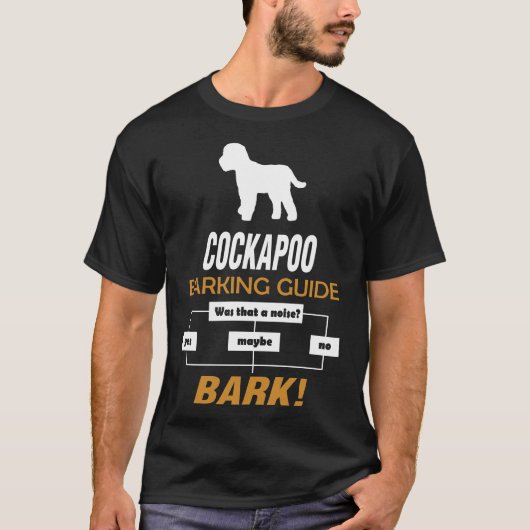 Cockapoo Barking Guide Pet Lovers Gift T-shirt (Voorkant)