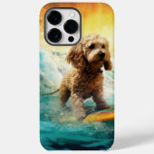 Cockapoo Beach Surfen Schilderij Case-Mate iPhone Case (Achterkant)