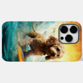 Cockapoo Beach Surfen Schilderij Case-Mate iPhone Case (Achterkant (horizontaal))