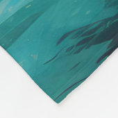 Cockapoo Beach Surfen Schilderij Fleece Deken (Hoek)
