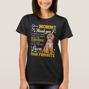 Cockapoo Beste mama, bedankt dat je mijn mama bent T-shirt