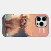 Cockapoo bij het meer iPhone hoesje (Achterkant horizontaal)