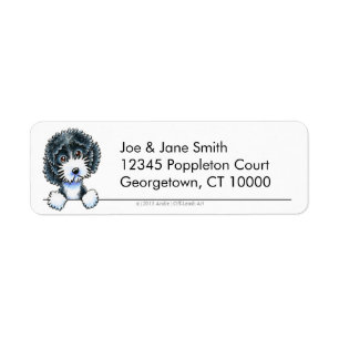 Cockapoo Black Parti Clean & Simple Etiket