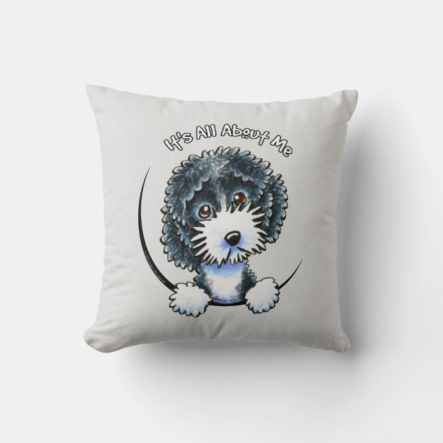 Cockapoo Black Parti IAAM Kussen (Voorkant)