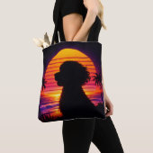 Cockapoo boodschappentas - Retro Cockapoo-hondenli Tote Bag (Dichtbij)