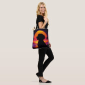 Cockapoo boodschappentas - Retro Cockapoo-hondenli Tote Bag (Op model)