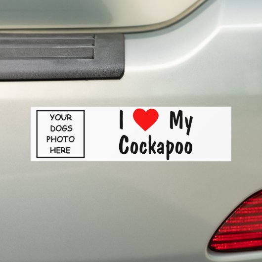 Cockapoo Bumpersticker (Op auto)