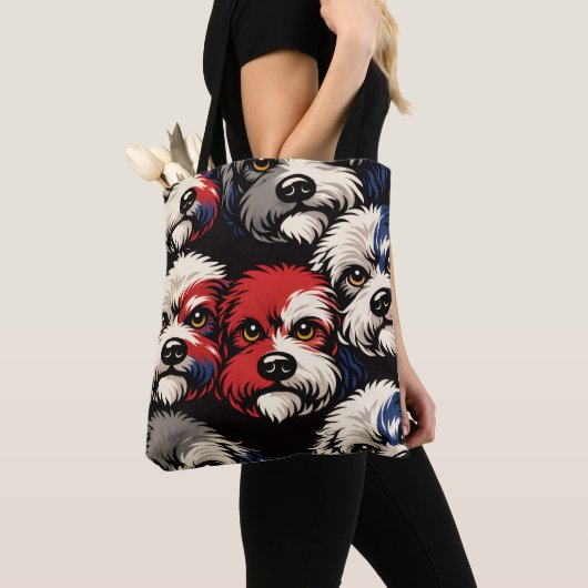 Cockapoo-cadeau voor hondenliefhebbers tote bag (Dichtbij)