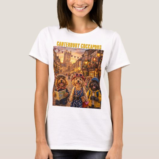 Cockapoo Canterbury Shirt Grappig Hond Geschenk VK (Voorkant)