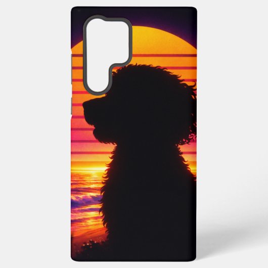 Cockapoo Case - Retro Cockapoo Hond Liefhebber Cad Samsung Galaxy Hoesje (Achterkant)