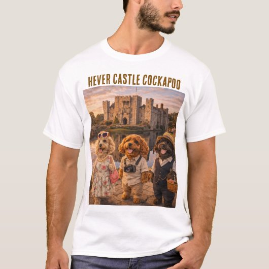 Cockapoo Castle T-shirt Hever Cadeau (Voorkant)