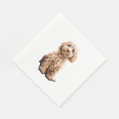 Cockapoo Cavoodle Labradole Cute Puppy Dog - Pood Servet (Hoek)