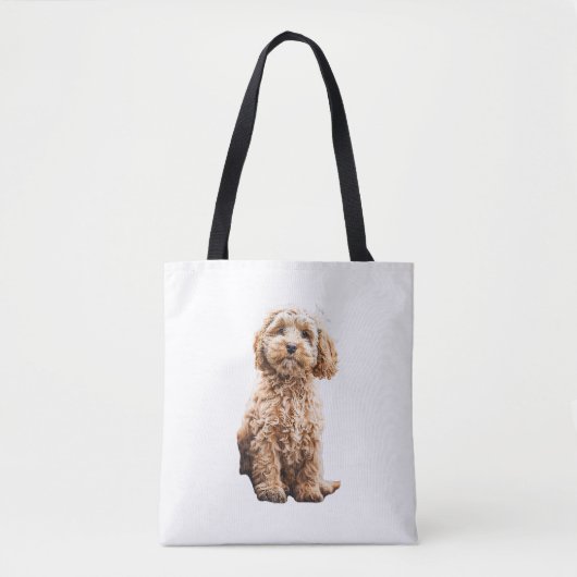 Cockapoo Cavoodle Labradole Cute Puppy Dog - Pood Tote Bag (Voorkant)