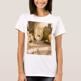 Cockapoo Champagneglas | Grappig Cadeau voor Honde T-shirt