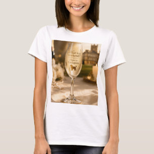 Cockapoo Champagneglas Grappig Cadeau voor Honde T-shirt